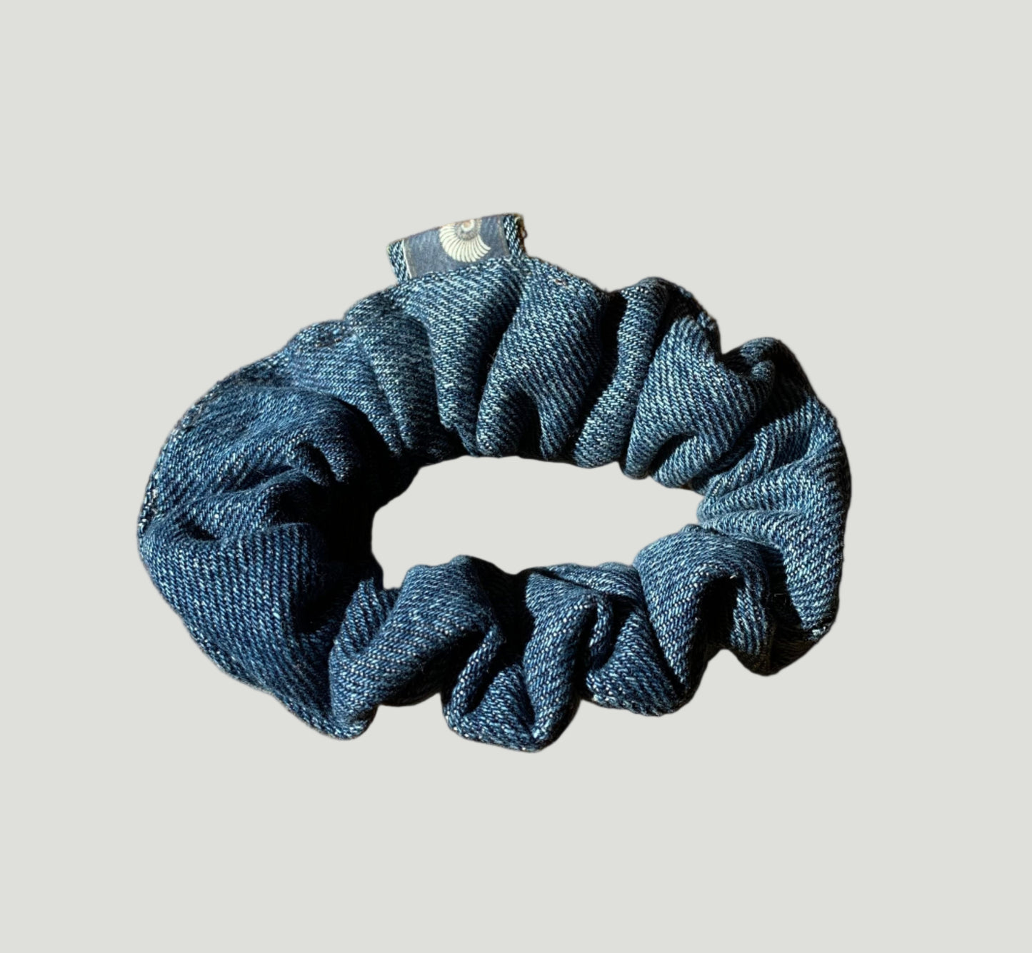 DUS Medium Signature Denim Scrunchie