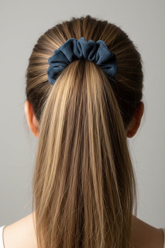 DUS Mini Signature Denim Scrunchie