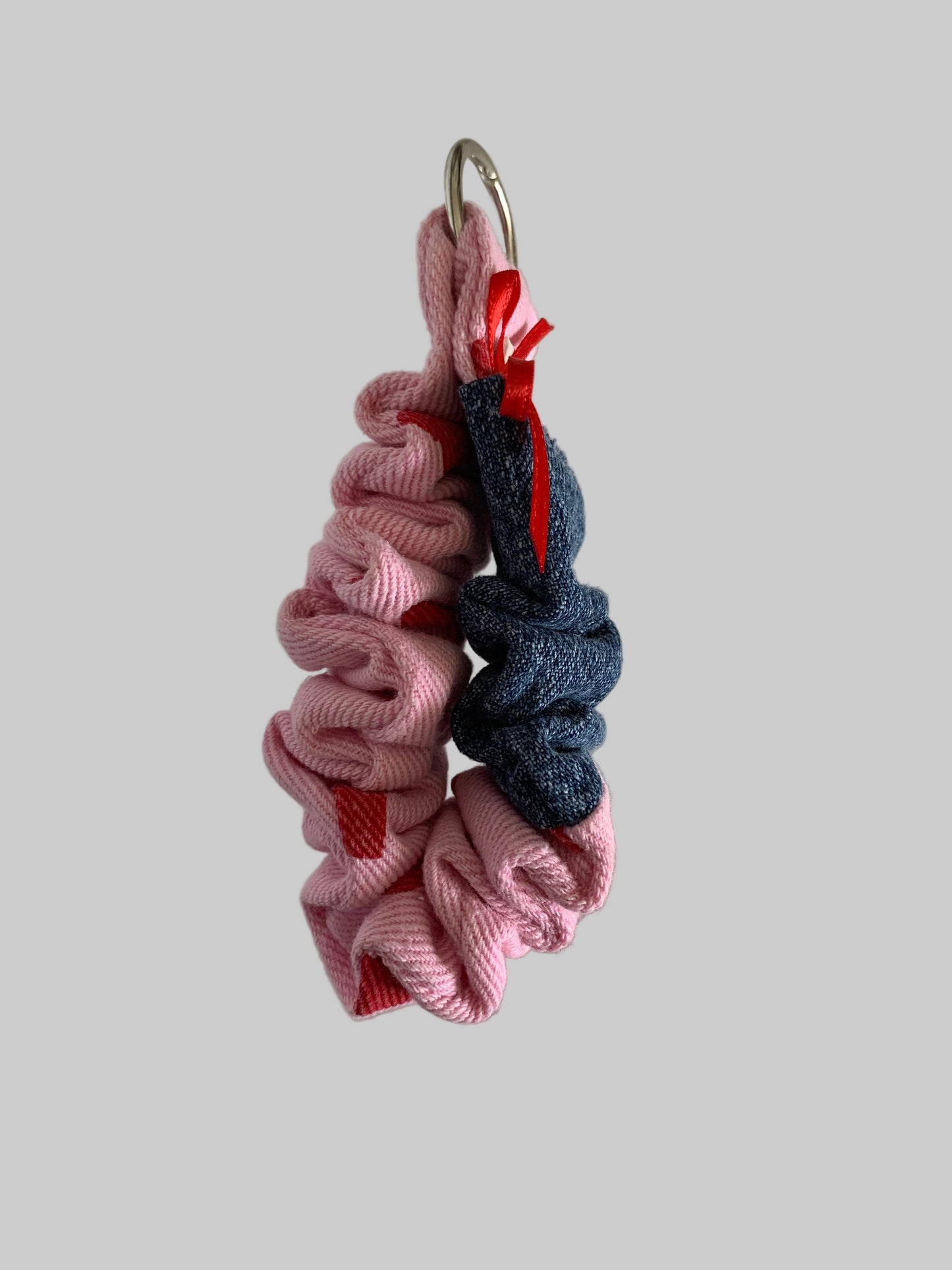For the Love of Denim Scrunchie Key Ring