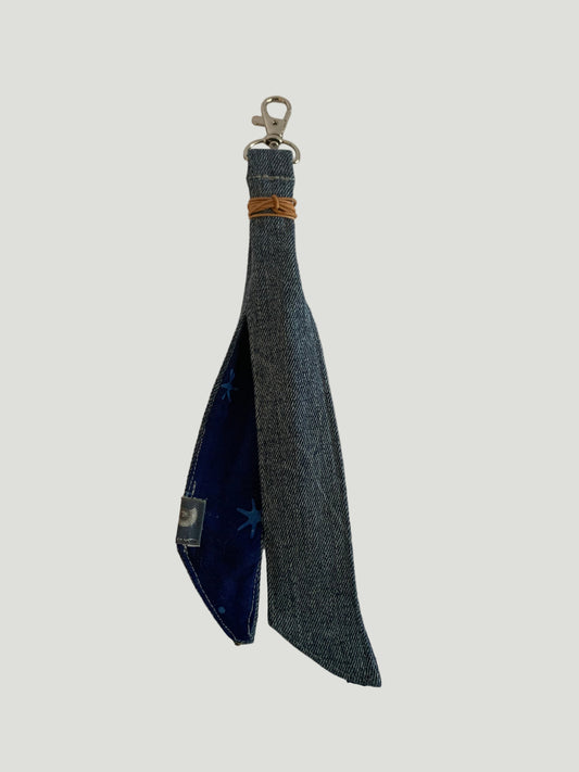 Starlight Denim Sash Purse Charm