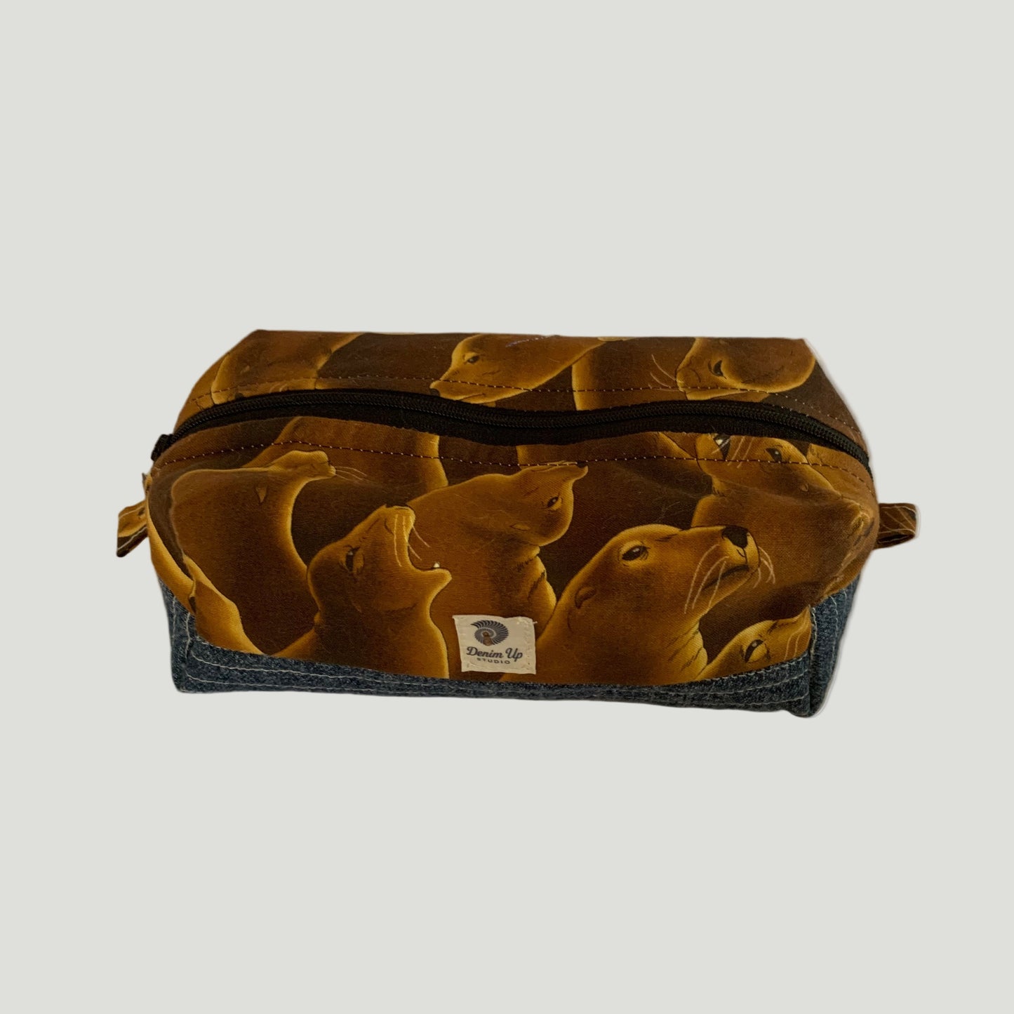 Sea Lion Boxy Zipper Bag – Soft Denim Special Release