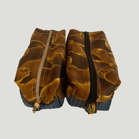 Sea Lion Boxy Zipper Bag – Soft Denim Special Release