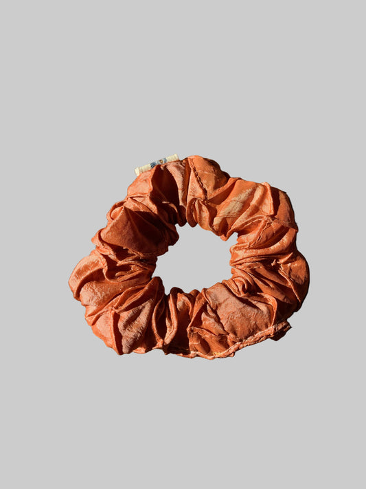 Quilted Satin Sunset Scrunchie