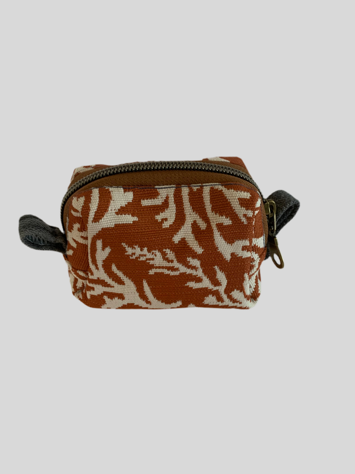 Coral & Denim Mini accent coin pouch (B)