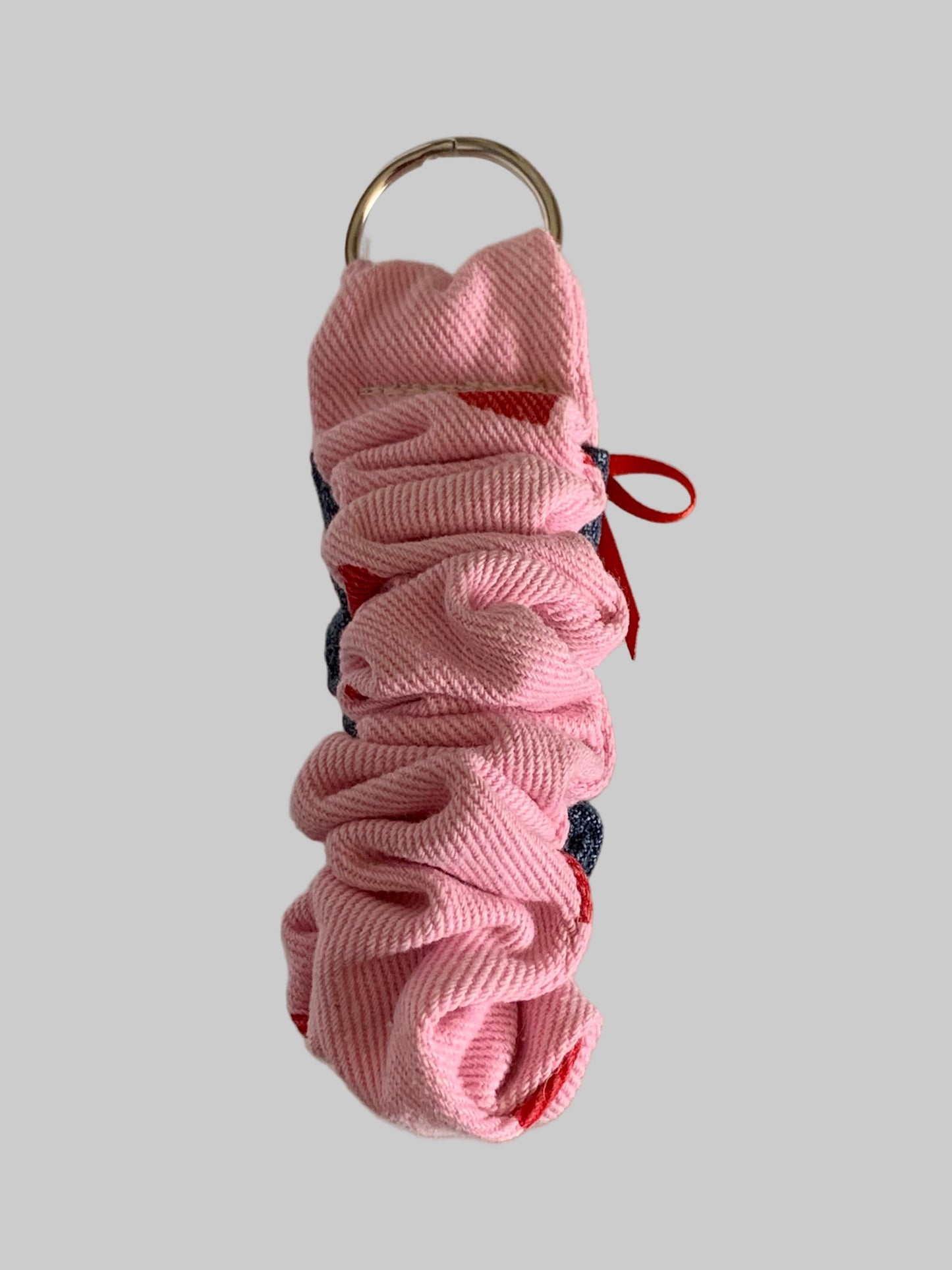 For the Love of Denim Scrunchie Key Ring