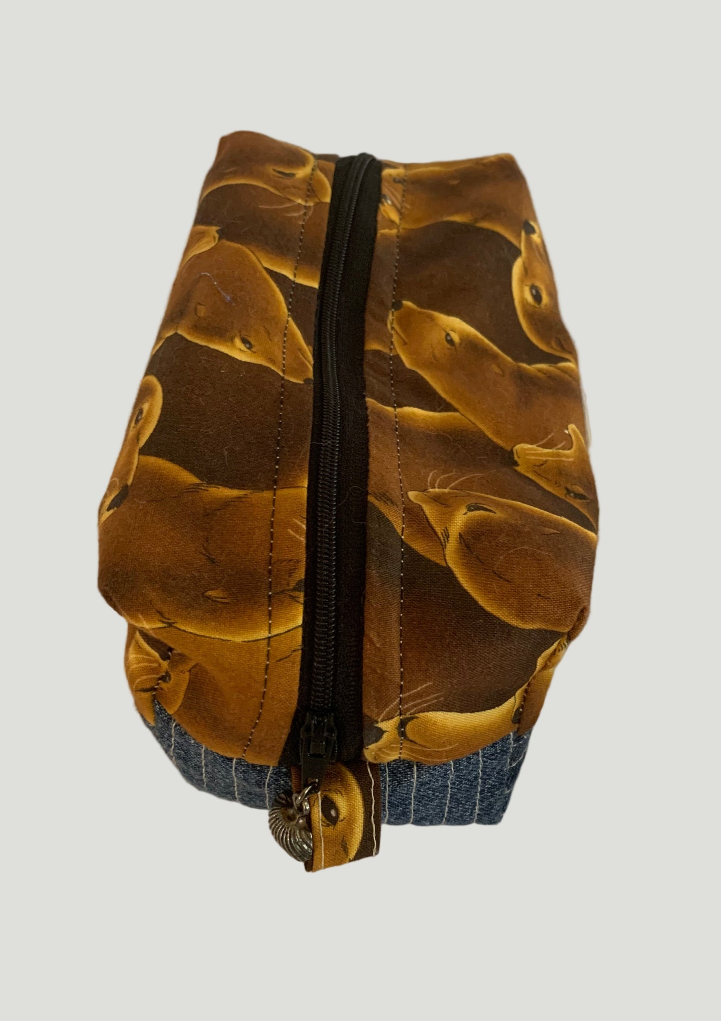 Sea Lion Boxy Zipper Bag – Soft Denim Special Release