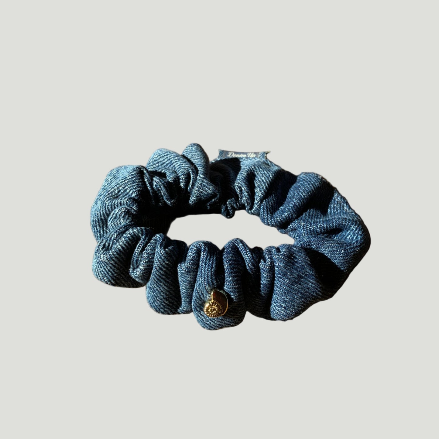 DUS Medium Signature Denim Scrunchie