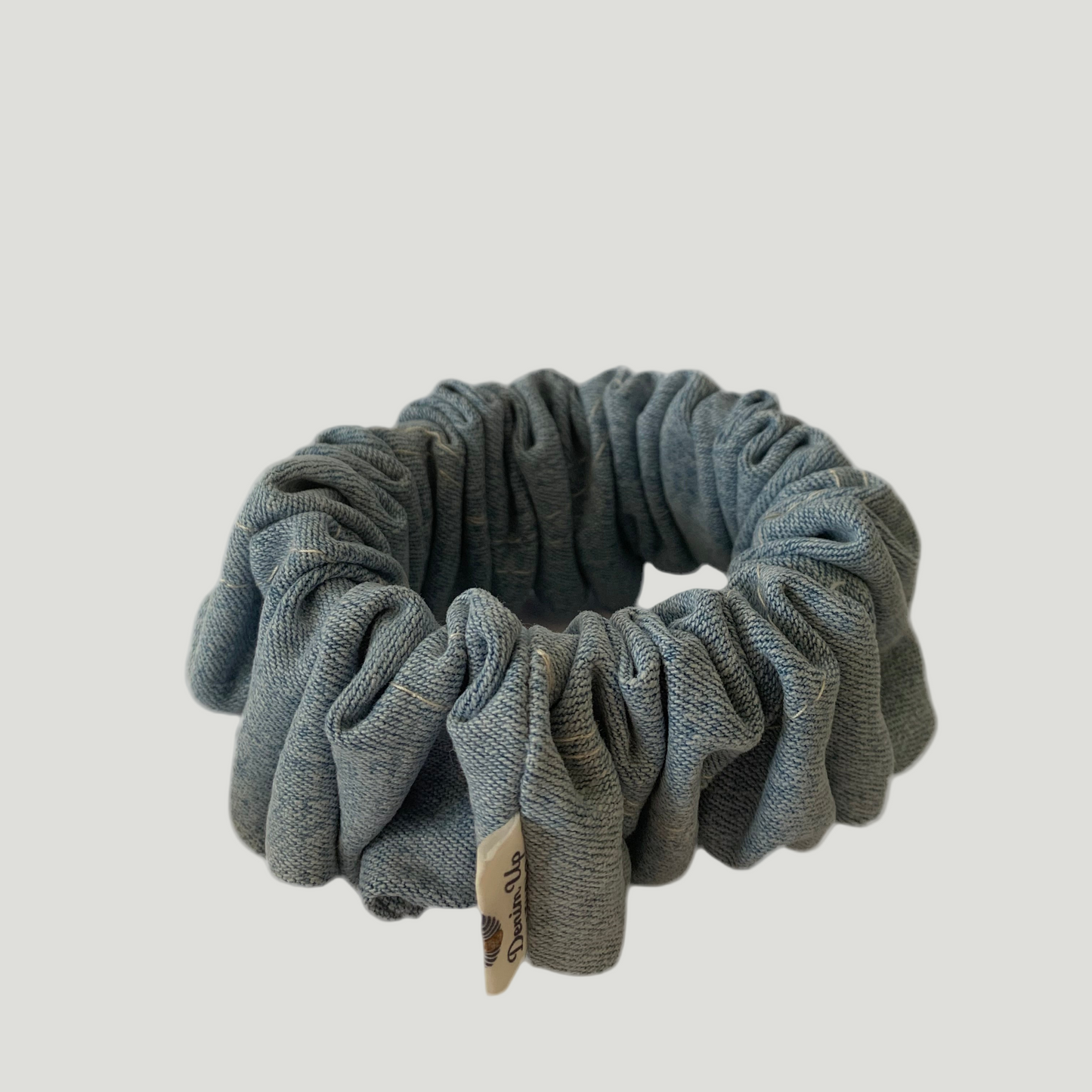 Sea Anemone Scrunchie — Upcycled Denim