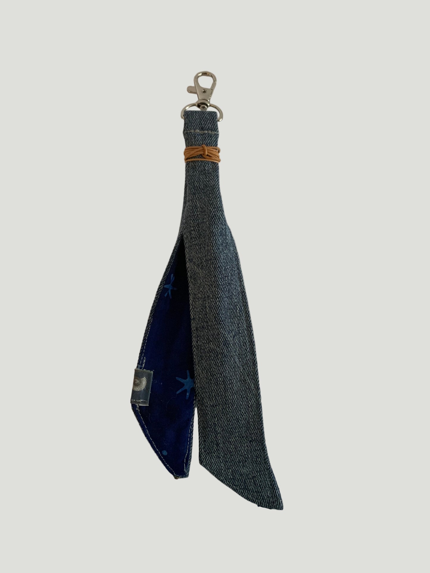 Starlight Denim Sash Purse Charm