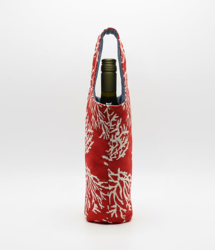 Red-y for Coral Wine Tote Reversible Gift Bag