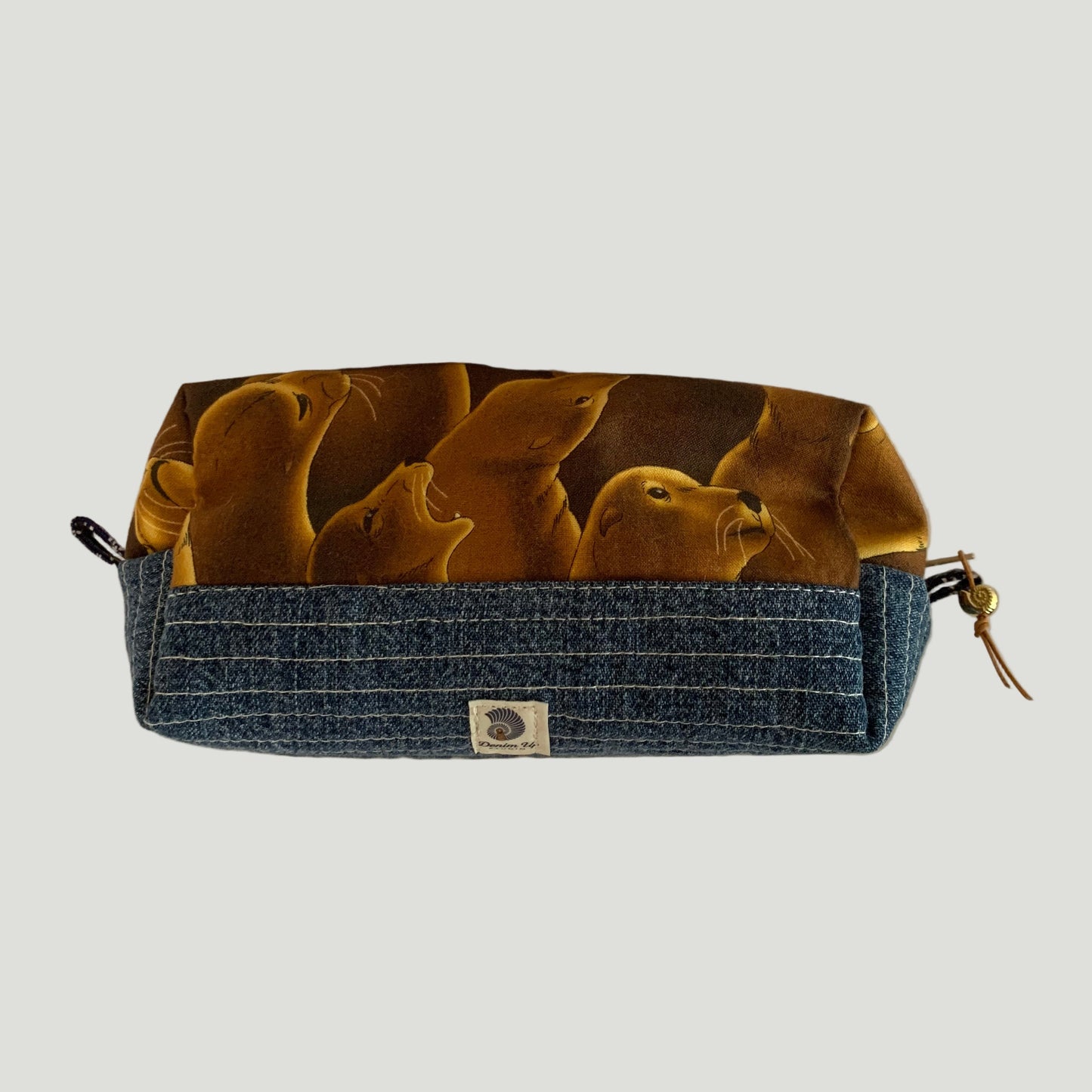 Sea Lion Boxy Zipper Bag – Soft Denim Special Release