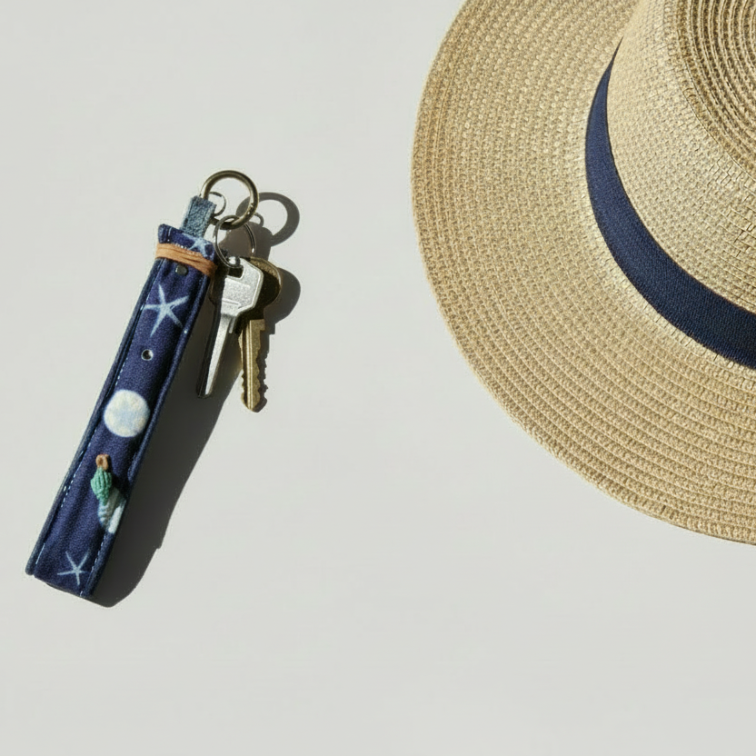 Ocean Treasures Denim Keychain