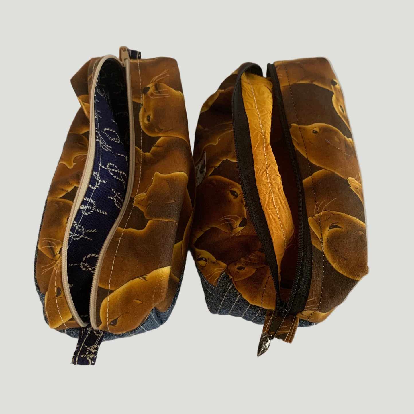 Sea Lion Boxy Zipper Bag – Soft Denim Special Release