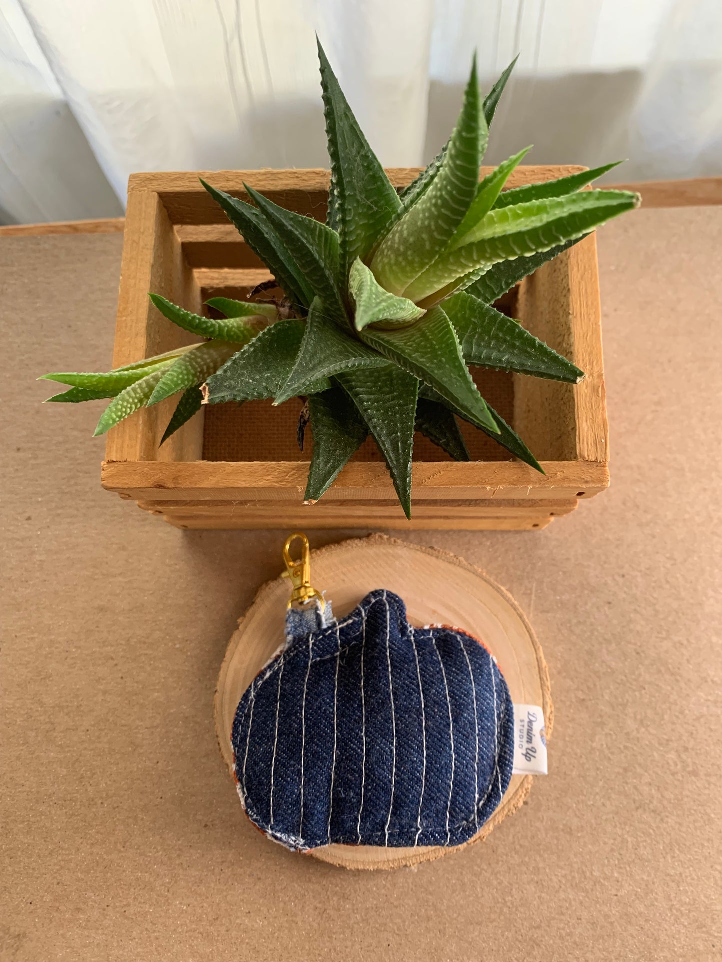 Charmed Harvest- The Coral & Denim Pumpkin Charm